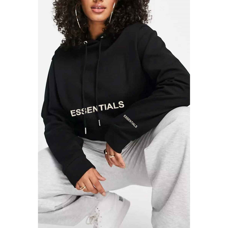 Black Essential Hoodie